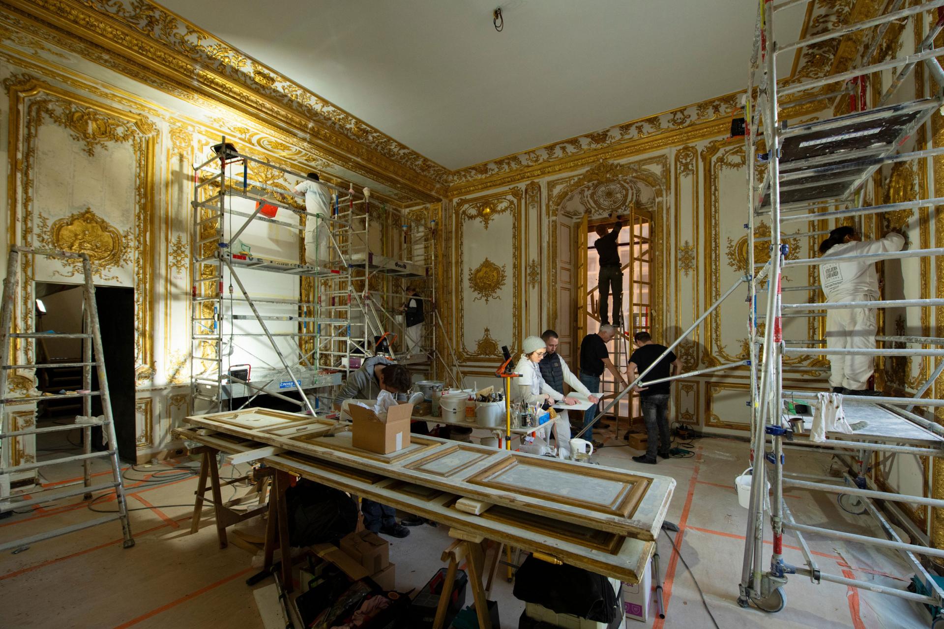 Restauration du d'angle du Roi Château de Versailles