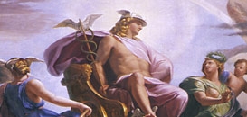 Plafond du salon de Mercure © EPV