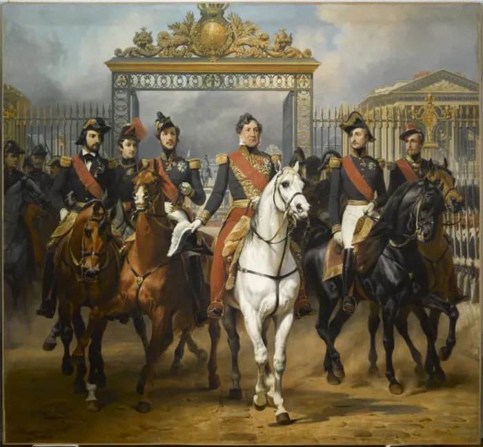 Le roi Louis-Philippe entouré de ses cinq fils, 10 juin 1837, Horace Vernet