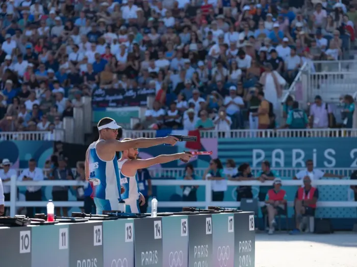 Epreuve de tir du pentathlon moderne à Versailles