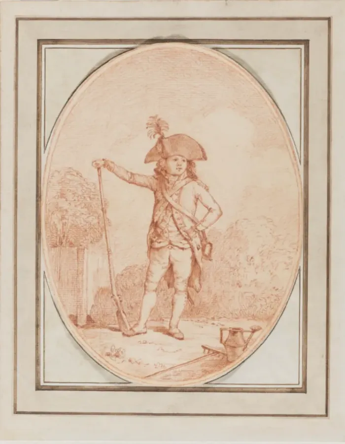 Le dauphin Louis Charles vêtu de l'uniforme de la garde nationale - Alexandre Moitte