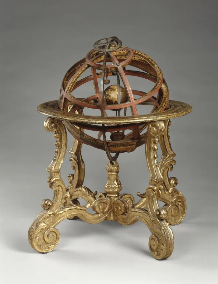 Sphère armillaire, Jean-Baptiste Delure, 1705 © RMN-Grand Palais (Château de Versailles) / Droits réservés