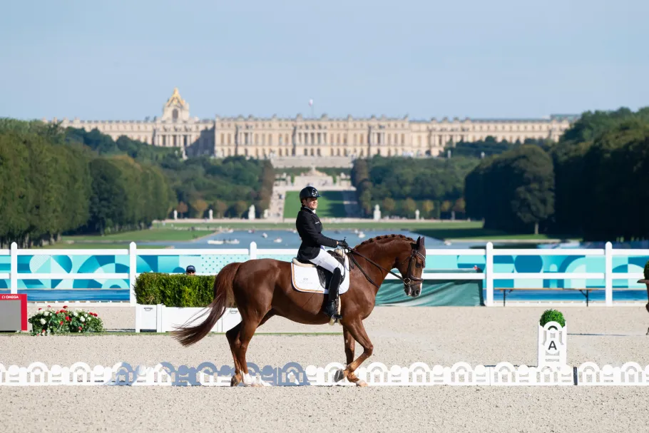 Epreuves d'équitation au château de Versailles