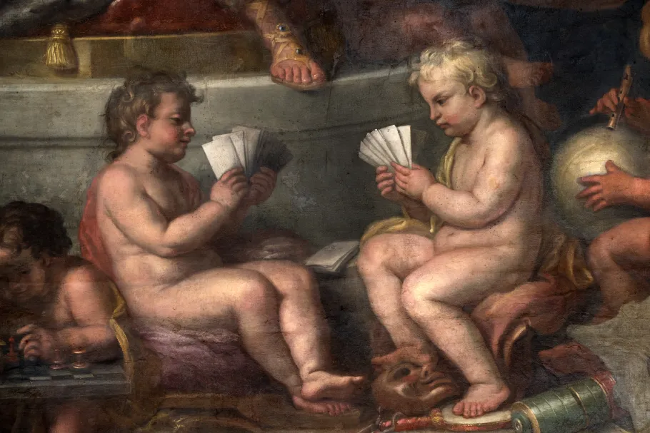 Détail de peinture de la galerie des Glaces