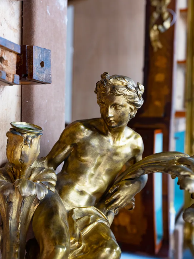 Détail du bureau du roi Détail du bureau du roi