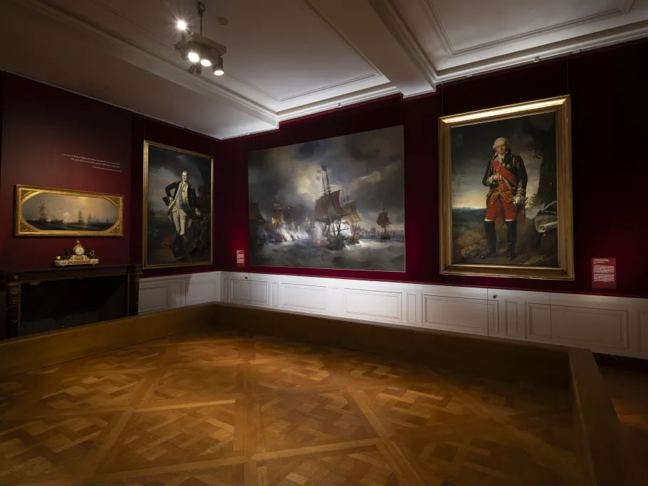 Salle 2. Affrontements militaires et grandes figures françaises et américaines © EPV / Thomas Garnier
