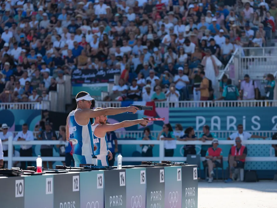 Epreuve de tir du pentathlon moderne à Versailles