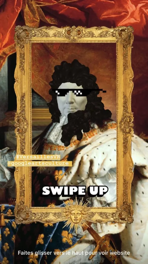 Story Instagram Filtre Louis XIV #VersaillesVR
