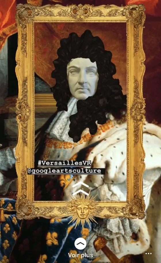 Story Instagram Filtre Louis XIV #VersaillesVR