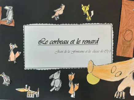 Le corbeau et le renard en pop up