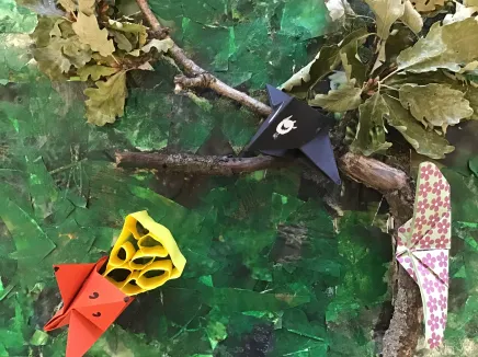 Le corbeau, le renard et le papillon