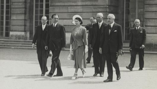 Visite de la Reine Elisabeth II à Versailles 1948