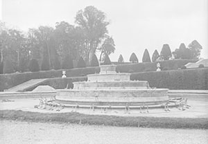 Le bassin de Latone après évacuation de ses statues