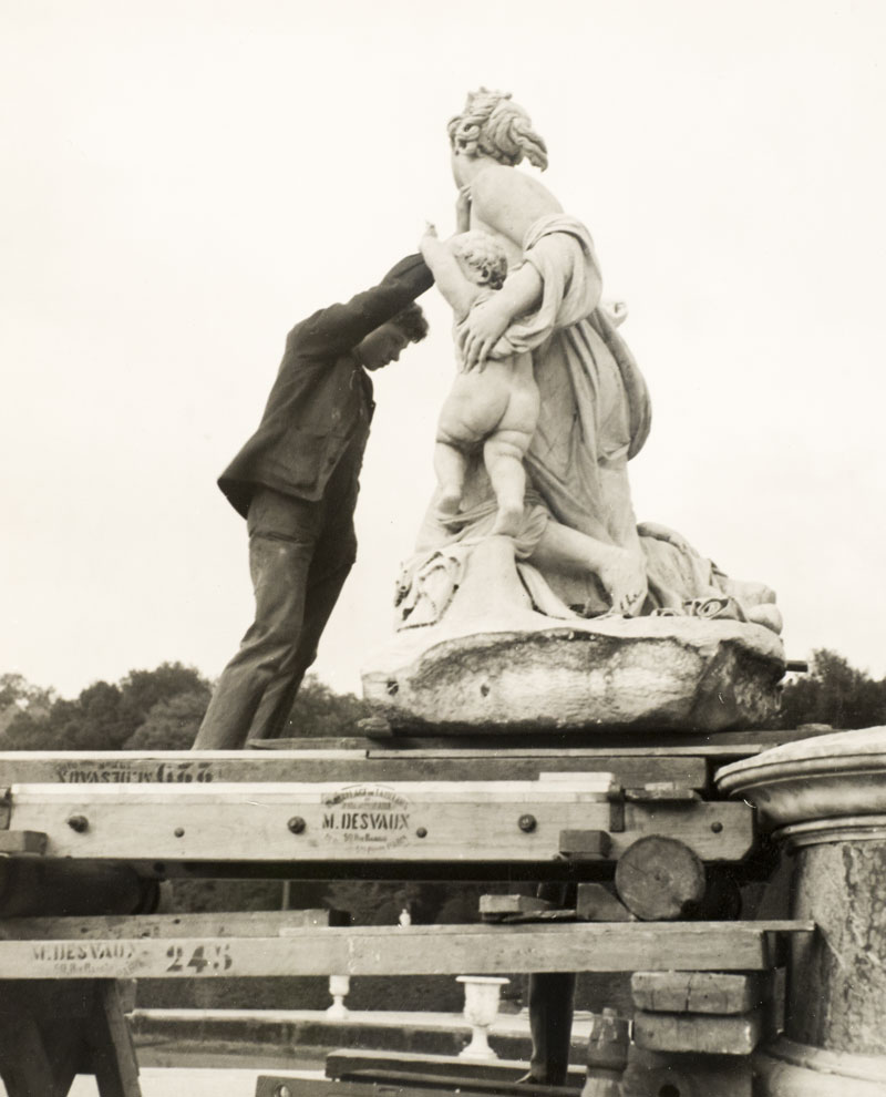 Latone descendue de son bassin à l’automne 1939